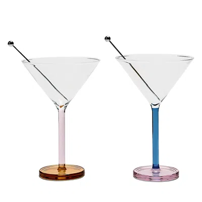 Sophie Lou Jacobsen Piano Cocktail Set, Set Of 2 In Multi