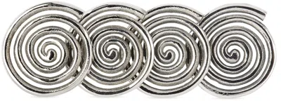 Sophie Lou Jacobsen Silver Etagere Edition Spiral Coasters Set, 4 Pcs