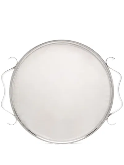 Sophie Lou Jacobsen Squiggle Tray (32cm) In Silver