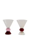 Sophie Lou Jacobsen Totem Glasses In White