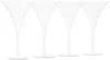 Sophie Lou Jacobsen Trumpet Aperitif Cocktail Glass Set, 4 Pcs In Clear