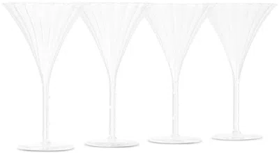 Sophie Lou Jacobsen Trumpet Aperitif Cocktail Glass Set, 4 Pcs In Clear