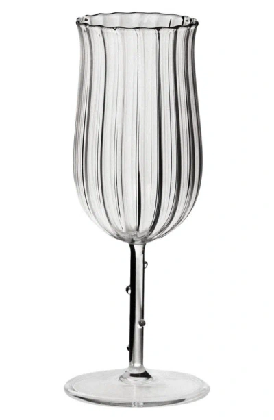 Sophie Lou Jacobsen Tulip Set Of 4 Wine Glasses In Transparent