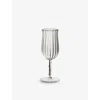 Sophie Lou Jacobsen Clear Tulip Wine Glasses Set Of Four 17cm In Clear
