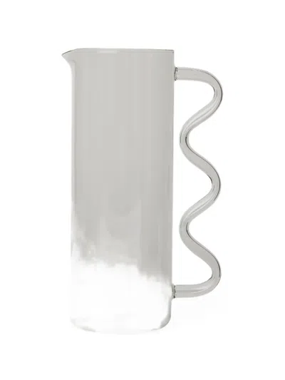 Sophie Lou Jacobsen Wavy-handle Pitcher In Gray