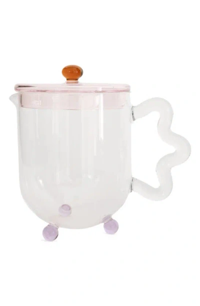Sophie Lou Jacobsen X The Qi Bloom Teapot In Pink Multi