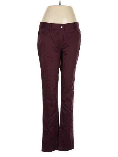 Pre-owned Sophie Max Casual Pants In Burgundy
