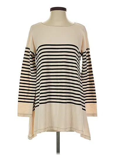 Pre-owned Sophie Max Long Sleeve T-shirt In Ivory