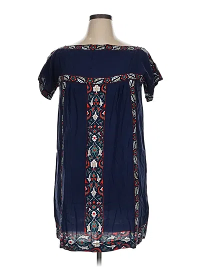 Pre-owned Sophie Max Short Sleeve Blouse In Blue