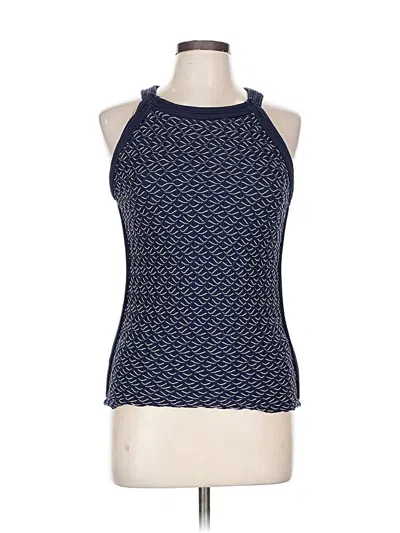 Pre-owned Sophie Max Sleeveless Blouse In Blue