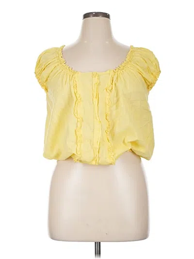 Pre-owned Sophie Max Sleeveless Blouse In Yellow