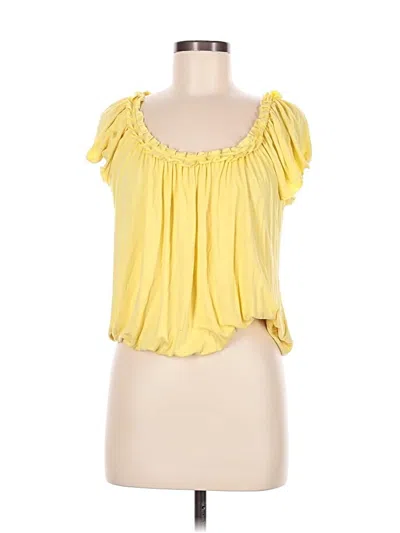 Pre-owned Sophie Max Sleeveless Blouse In Yellow