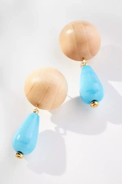 Sophie Monet Turquoise Drop Earrings In Blue