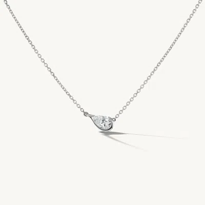 Sophie Ratner Jewelry East-west Droplet Necklace In Metallic