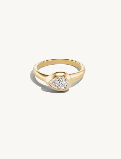 Sophie Ratner Jewelry Venus Pear Pinky Ring 6 In Gold