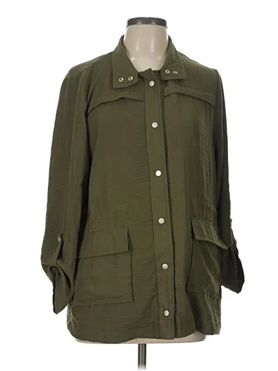 Pre-owned Sophie Rue 3/4 Sleeve Blouse In Green