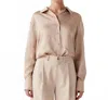 Sophie Rue Alexis Button Down Shirt In Camel In Brown