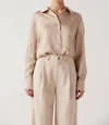 Sophie Rue Alexis Button Down Shirt In Camel In Multi