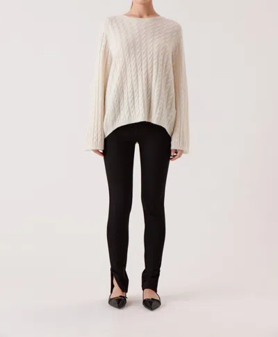 Sophie Rue Crewneck Sweater In Ivory In Beige