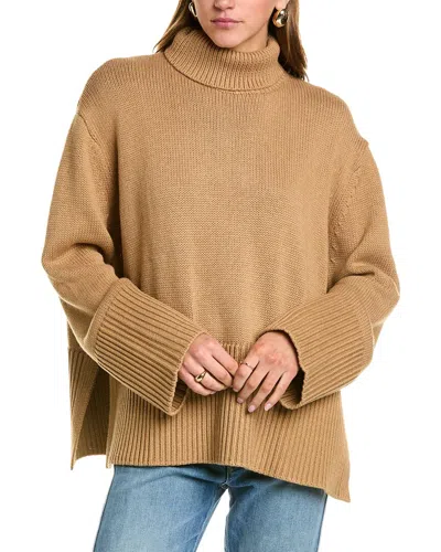 Sophie Rue Della Turtleneck Wool-blend Pullover In Brown