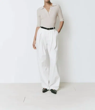 Sophie Rue Drape Pants In White