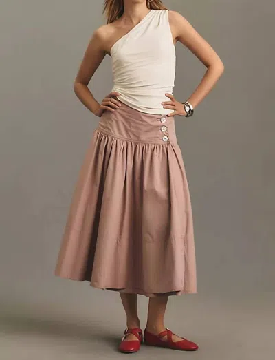 Sophie Rue Harlyn Asymmetrical One Shoulder Top In Alabaster