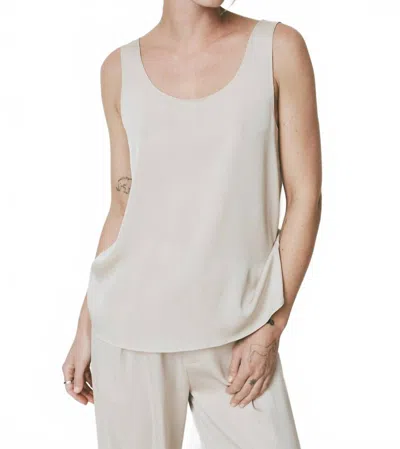 Sophie Rue Jennie Sxoopneck Tank Top In Grey In Neutral