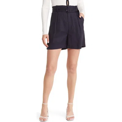 Sophie Rue Keni Belted Shorts In Navy