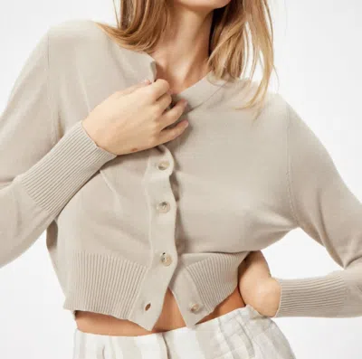 Sophie Rue Lenny Cardigan In Taupe In Grey