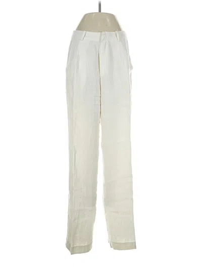Pre-owned Sophie Rue Linen Pants In Ivory
