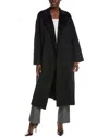 Sophie Rue Luna Oversized Wool Coat In Blue
