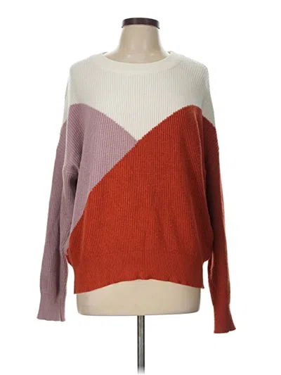 Pre-owned Sophie Rue Pullover Sweater In Burgundy