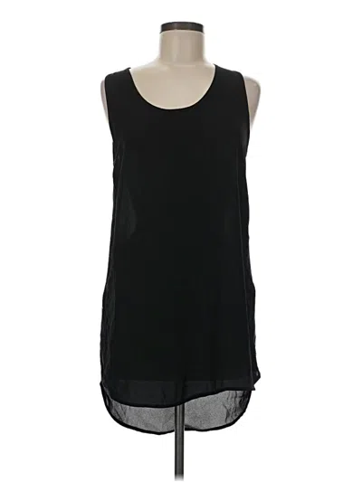 Pre-owned Sophie Rue Sleeveless Top Black Scoop Neck Tops