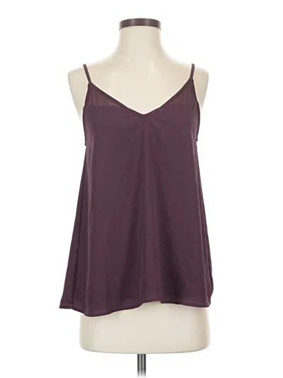 Pre-owned Sophie Rue Sleeveless Top Burgundy Halter Neckline Tops
