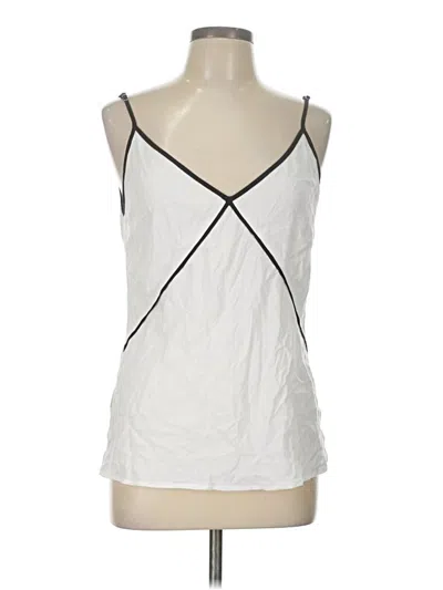 Pre-owned Sophie Rue Sleeveless Top White Halter Neckline Tops
