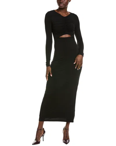 Sophie Rue Stella Ruched Maxi Dress In Black