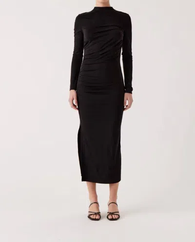 Sophie Rue Talia Ruched Dress In Black