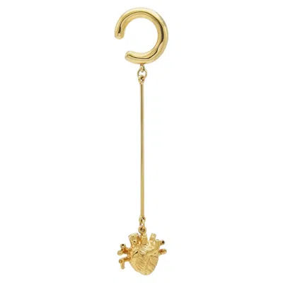 Pre-owned Sophie Simone Designs Barra Heart Earcuff In 22k Gold Plated Bronze By  In Multi
