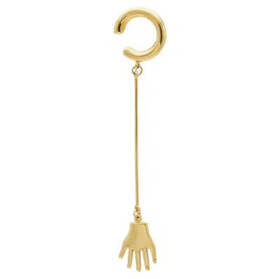 Pre-owned Sophie Simone Designs Barra Mano Earcuff In 22k Gold Plated Bronze By  In Multi