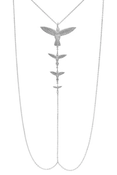 Sophie Simone Designs Women's Body Chain Four Hummingbirds - Silver