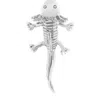 Sophie Simone Designs Women's Brooch Axolotl - Silver In Silver