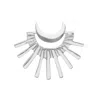 Sophie Simone Designs Women's Earrings Rising Moon - Silver In Silver