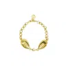 Sophie Simone Designs Women's Gold Bracelet Crab & Pearl