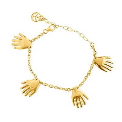 Sophie Simone Designs Women's Gold Bracelet Muchas Manos
