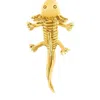 Sophie Simone Designs Women's Gold Brooch Axolotl In Gold