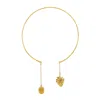Sophie Simone Designs Women's Gold Choker Heart And Brain