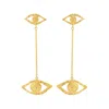 Sophie Simone Designs Women's Gold Dos Ojos Earrings In Gold