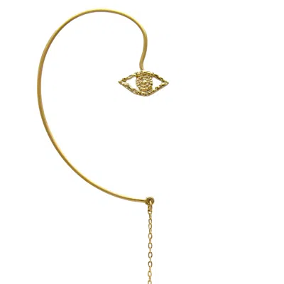 Sophie Simone Designs Women's Gold Earcuff Two Eyes