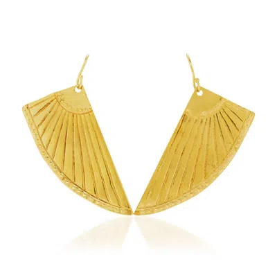 Sophie Simone Designs Women's Gold Earrings Gatsby Art Deco