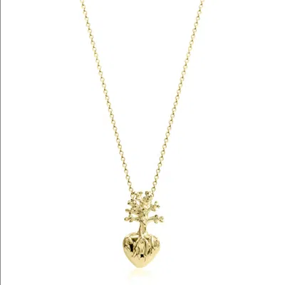 Sophie Simone Designs Women's Gold Frida Heart Mini Necklace